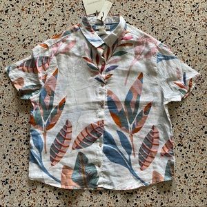 Cynthia Rowley Linen Button Up